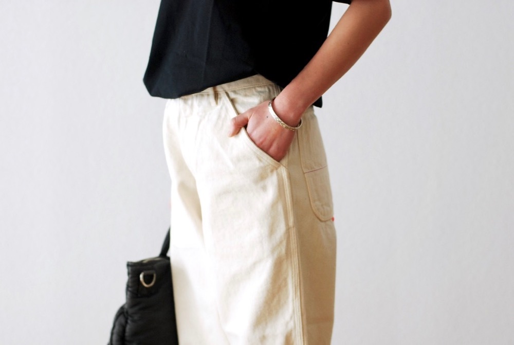 [unisex / itten. (åƥ)"itten 362 tapered pants - denim Teflon coating-"