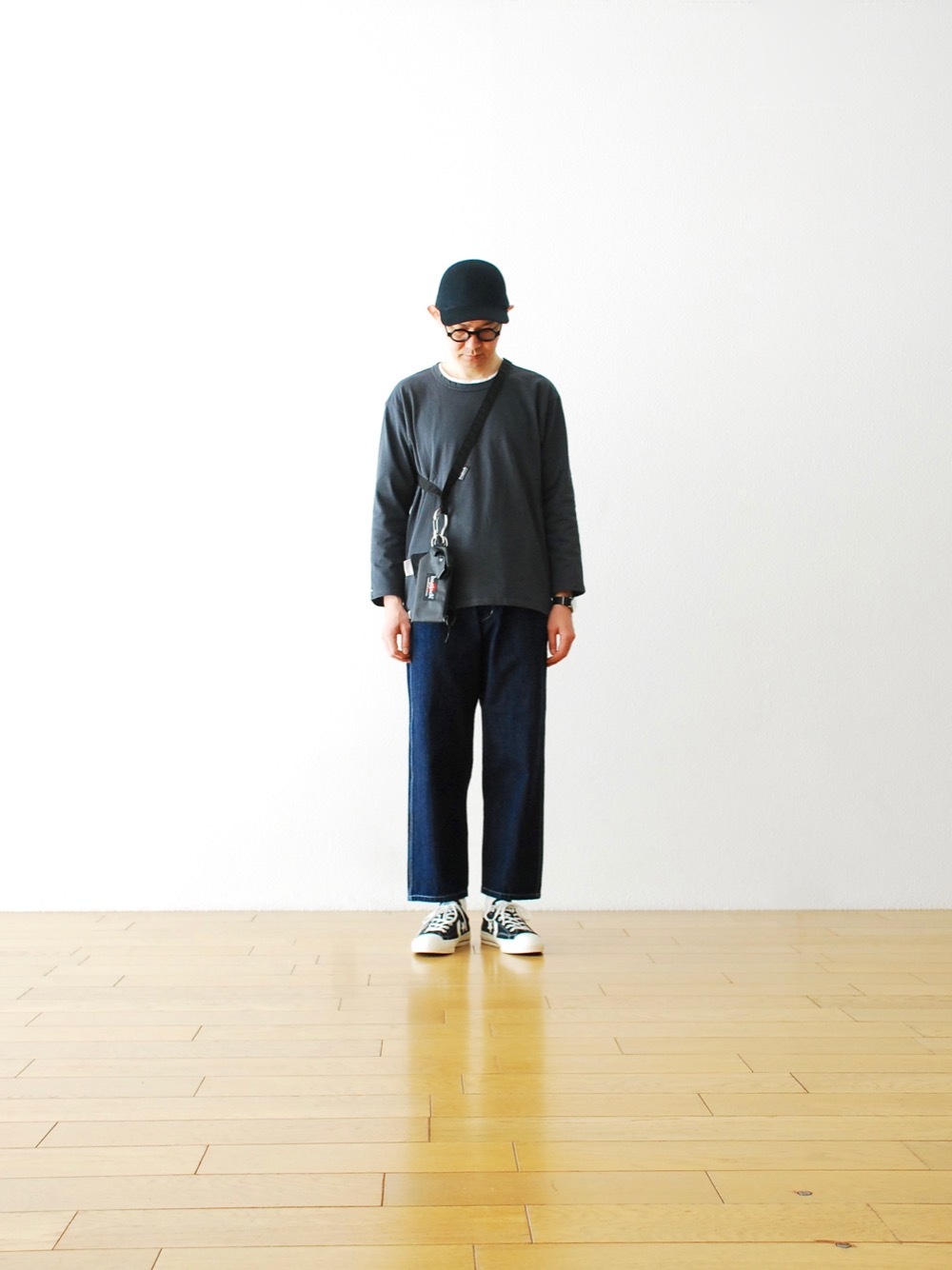 [unisex / itten. (åƥ)"itten 362 tapered pants - denim Teflon coating-"