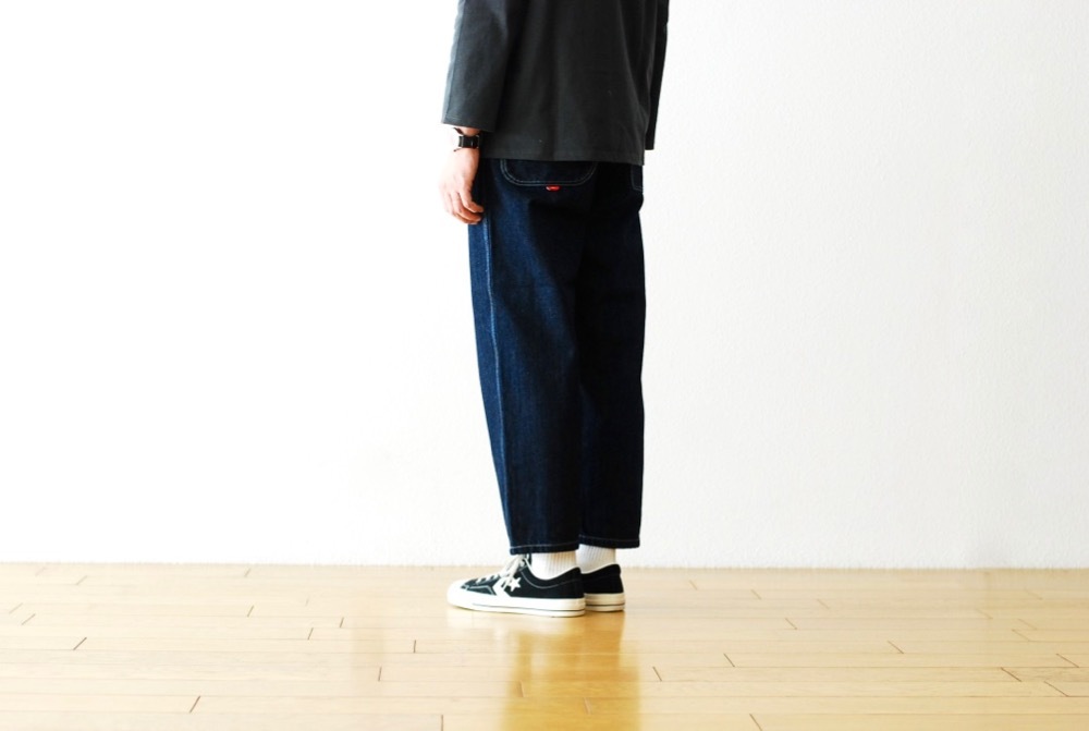 [unisex / itten. (åƥ)"itten 362 tapered pants - denim Teflon coating-"