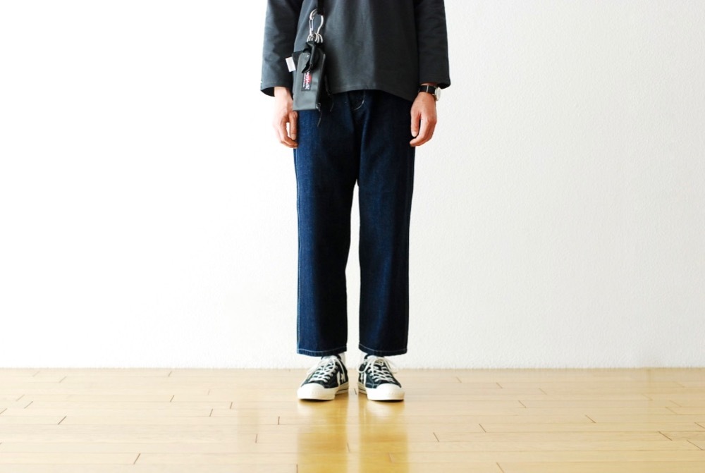 [unisex / itten. (åƥ)"itten 362 tapered pants - denim Teflon coating-"