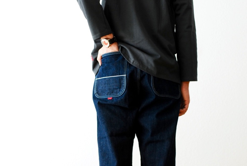 [unisex / itten. (åƥ)"itten 362 tapered pants - denim Teflon coating-"