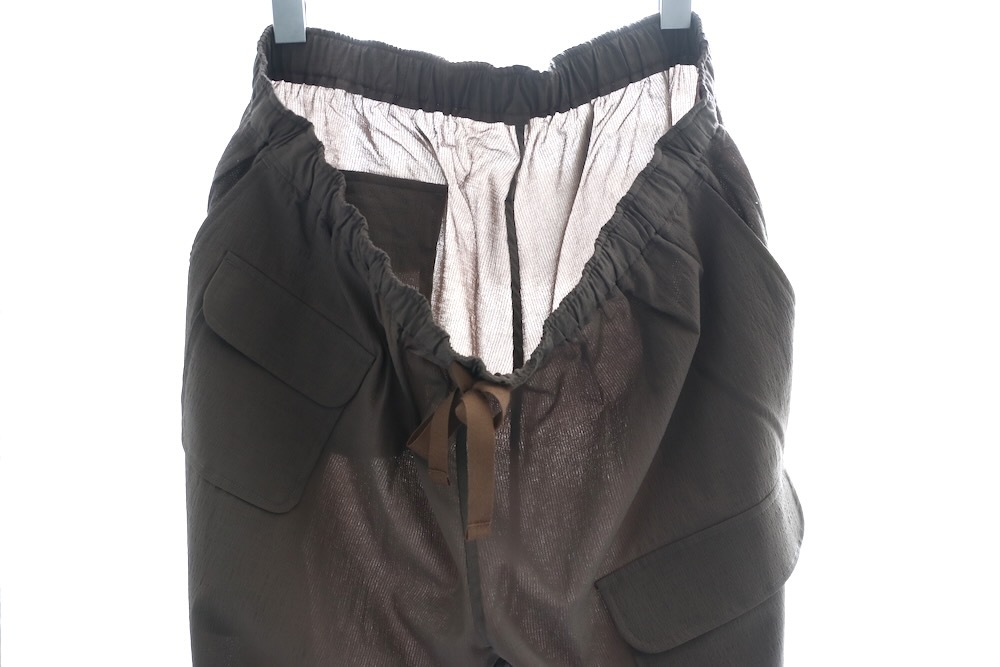 South2 West8 (ġ ȥ) "String Cuff Balloon Pant - Poly Washer Cloth"