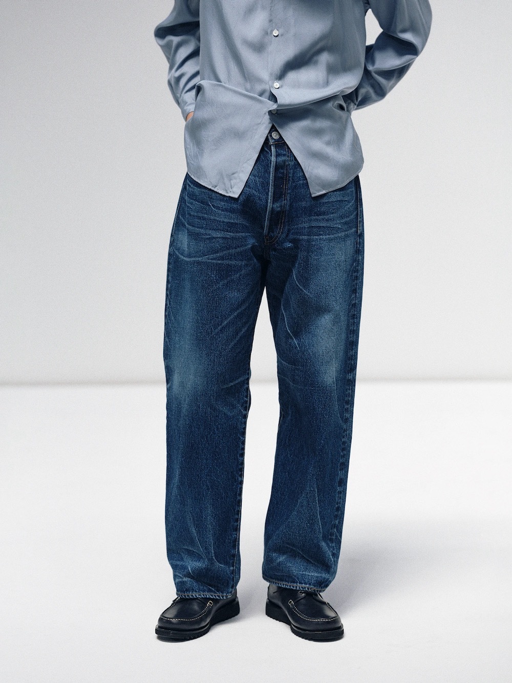 KAPTAIN SUNSHINE(����ץƥ󥵥󥷥㥤��) "1930 Straight Denim Pants"