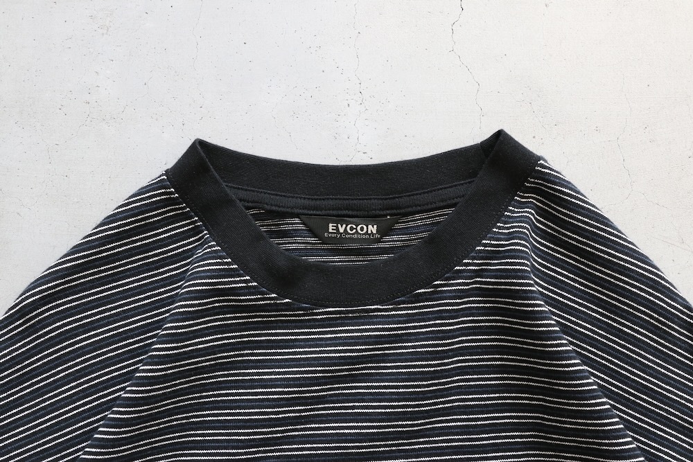 EVCON (���ӥ���) "BORDER WIDE S/S TEE"