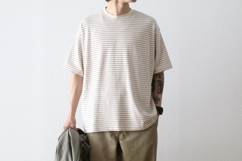 EVCON (���ӥ���) "BORDER WIDE S/S TEE"