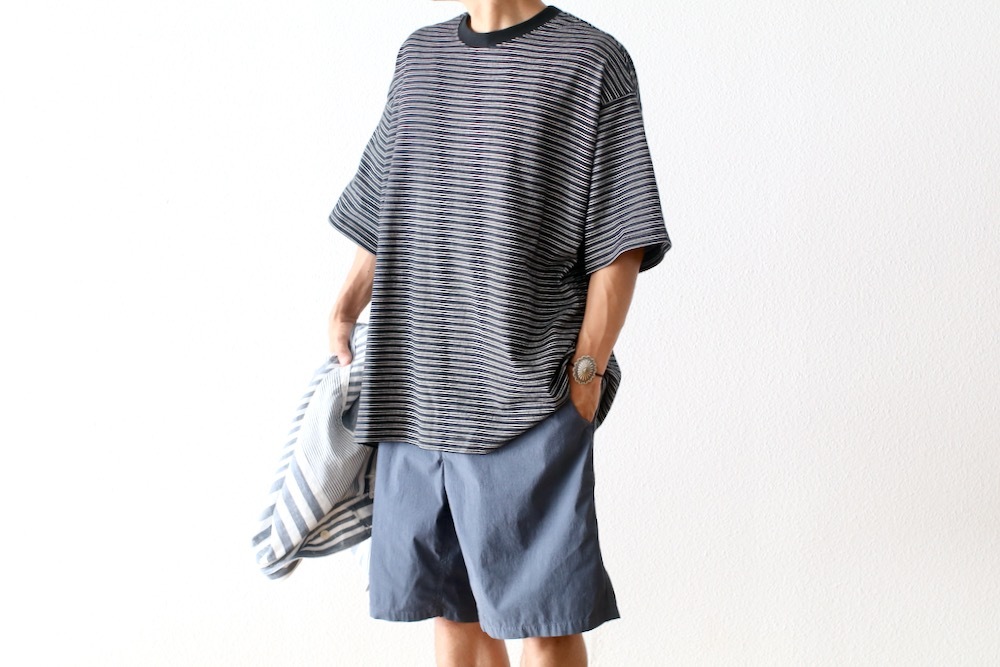 EVCON (���ӥ���) "BORDER WIDE S/S TEE"