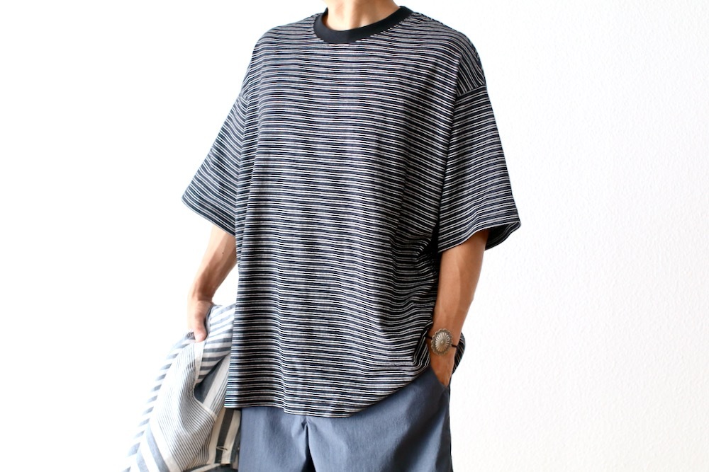 EVCON (���ӥ���) "BORDER WIDE S/S TEE"