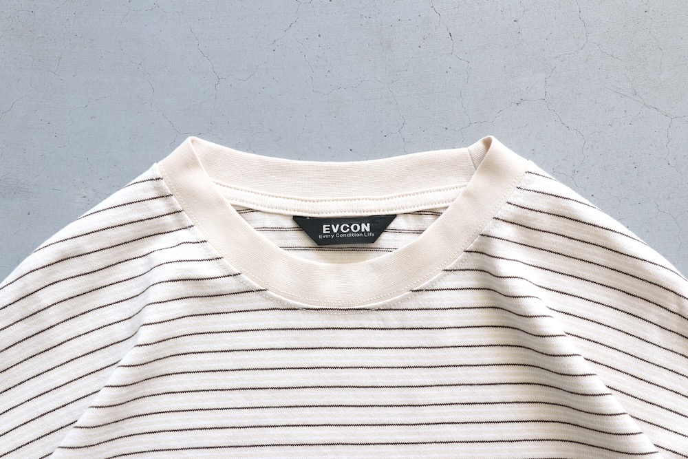 EVCON (���ӥ���) "BORDER WIDE S/S TEE"