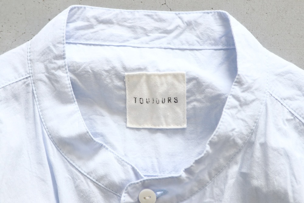9.7 Release / WOMEN'S】TOUJOURS（トゥジュー）“Classic Band Collar