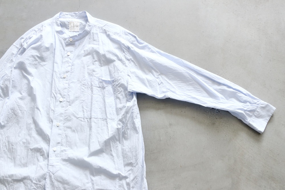 ��WOMEN'S��TOUJOURS�ʥȥ����塼�ˡ�Classic Band Collar Shirt -FINE YARN COTTON CLOTH-��