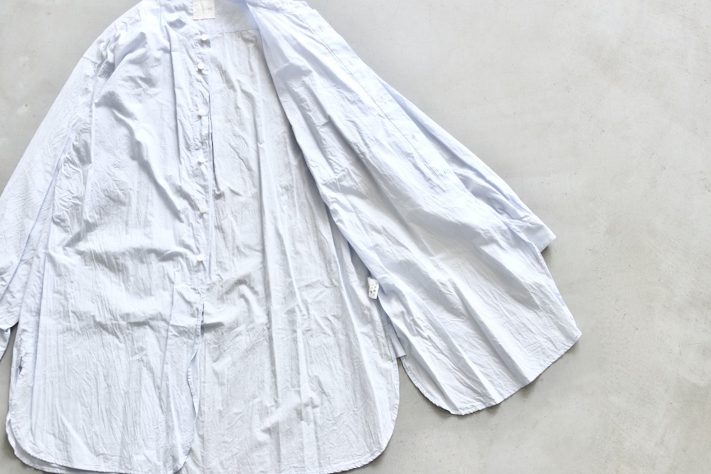 ��WOMEN'S��TOUJOURS�ʥȥ����塼�ˡ�Classic Band Collar Shirt -FINE YARN COTTON CLOTH-��