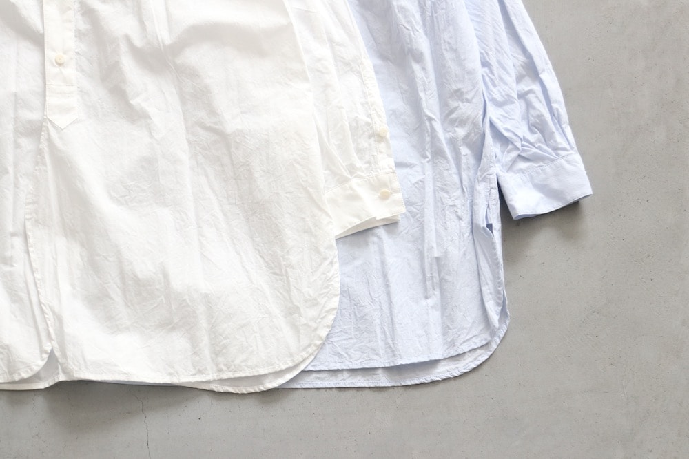 ��WOMEN'S��TOUJOURS�ʥȥ����塼�ˡ�Classic Band Collar Shirt -FINE YARN COTTON CLOTH-��