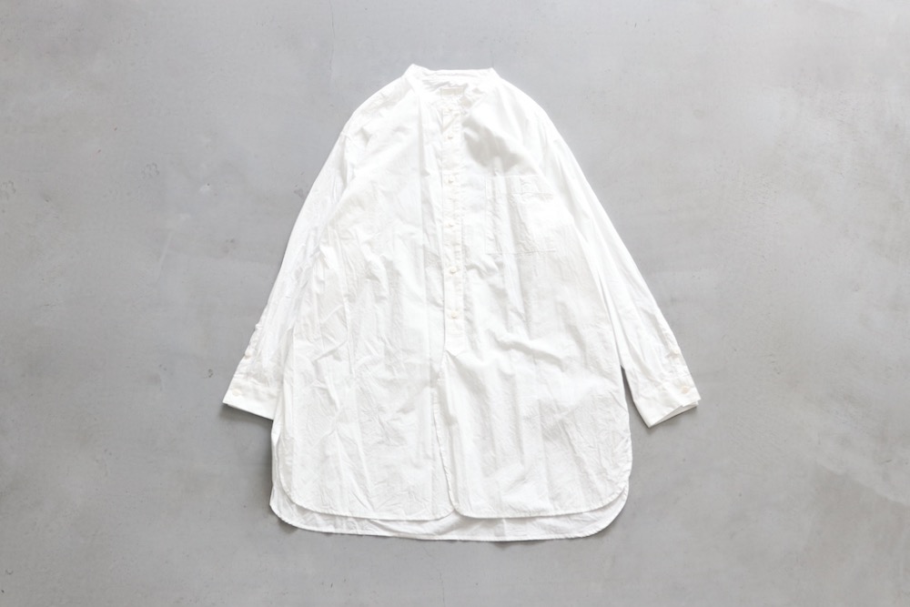 ��WOMEN'S��TOUJOURS�ʥȥ����塼�ˡ�Classic Band Collar Shirt -FINE YARN COTTON CLOTH-��