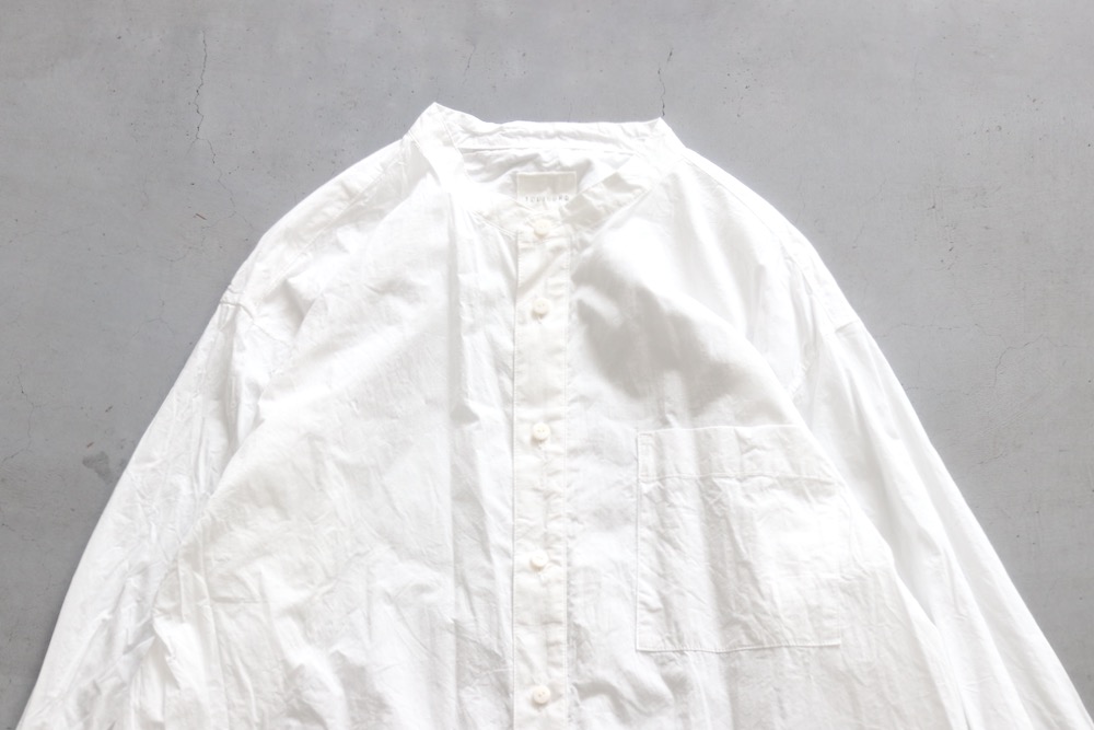 ��WOMEN'S��TOUJOURS�ʥȥ����塼�ˡ�Classic Band Collar Shirt -FINE YARN COTTON CLOTH-��