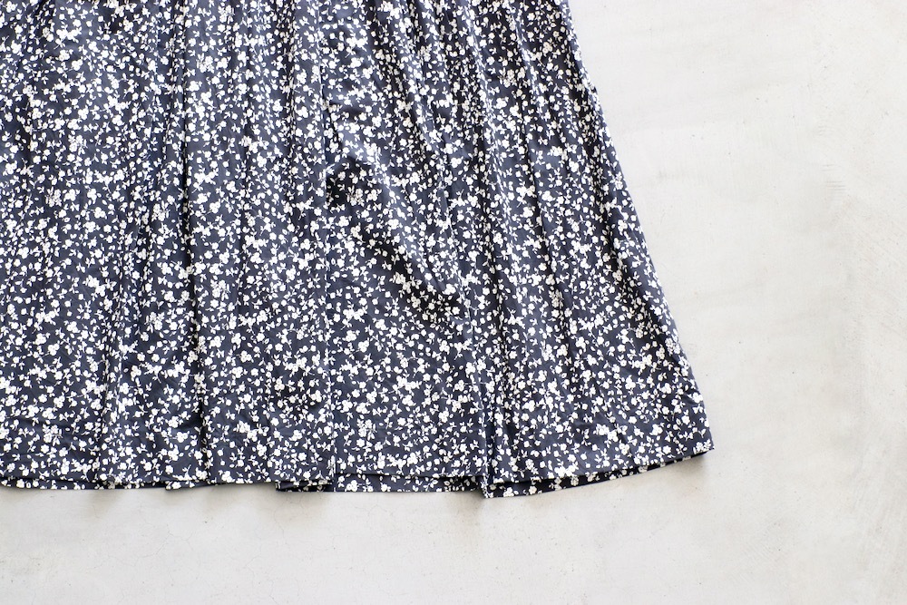 WOMEN'STOUJOURSʥȥ塼ˡClassic Gathered Dress -FLOWER PRINT COTTON STRETCH CLOTH-