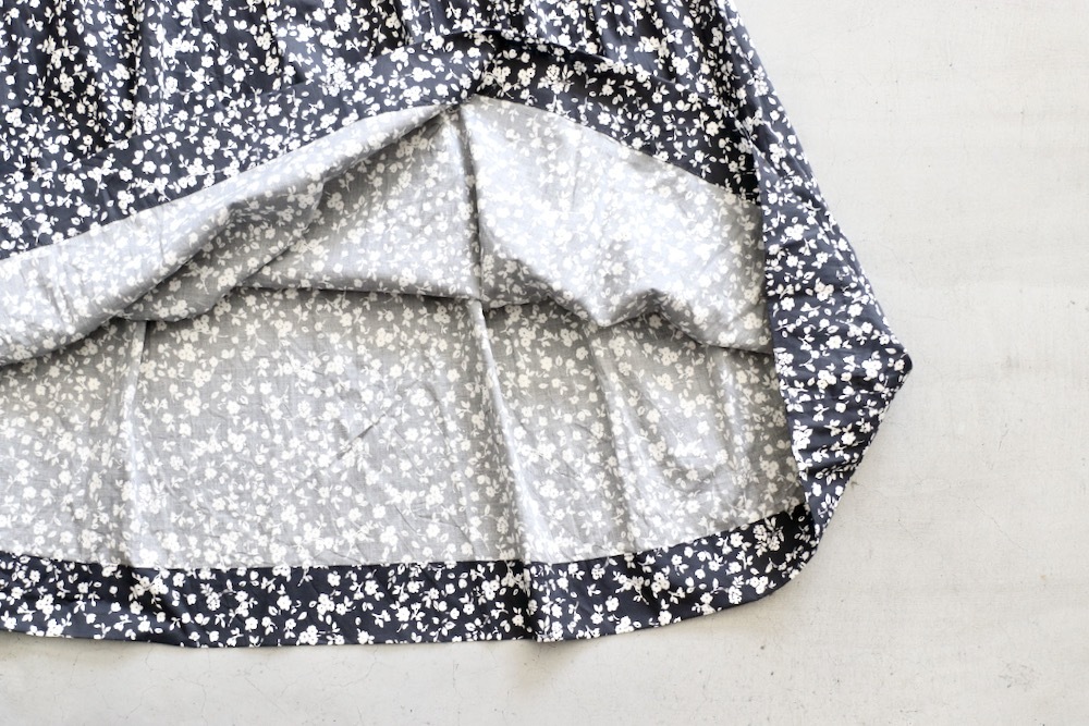 WOMEN'STOUJOURSʥȥ塼ˡClassic Gathered Dress -FLOWER PRINT COTTON STRETCH CLOTH-