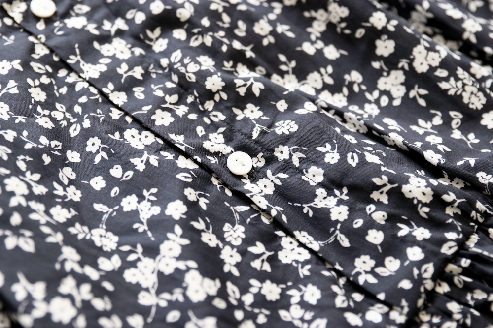 WOMEN'STOUJOURSʥȥ塼ˡClassic Gathered Dress -FLOWER PRINT COTTON STRETCH CLOTH-