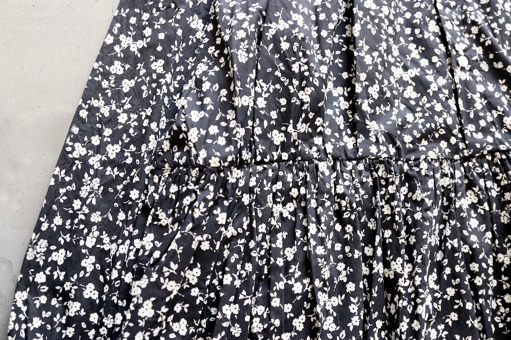 WOMEN'STOUJOURSʥȥ塼ˡClassic Gathered Dress -FLOWER PRINT COTTON STRETCH CLOTH-