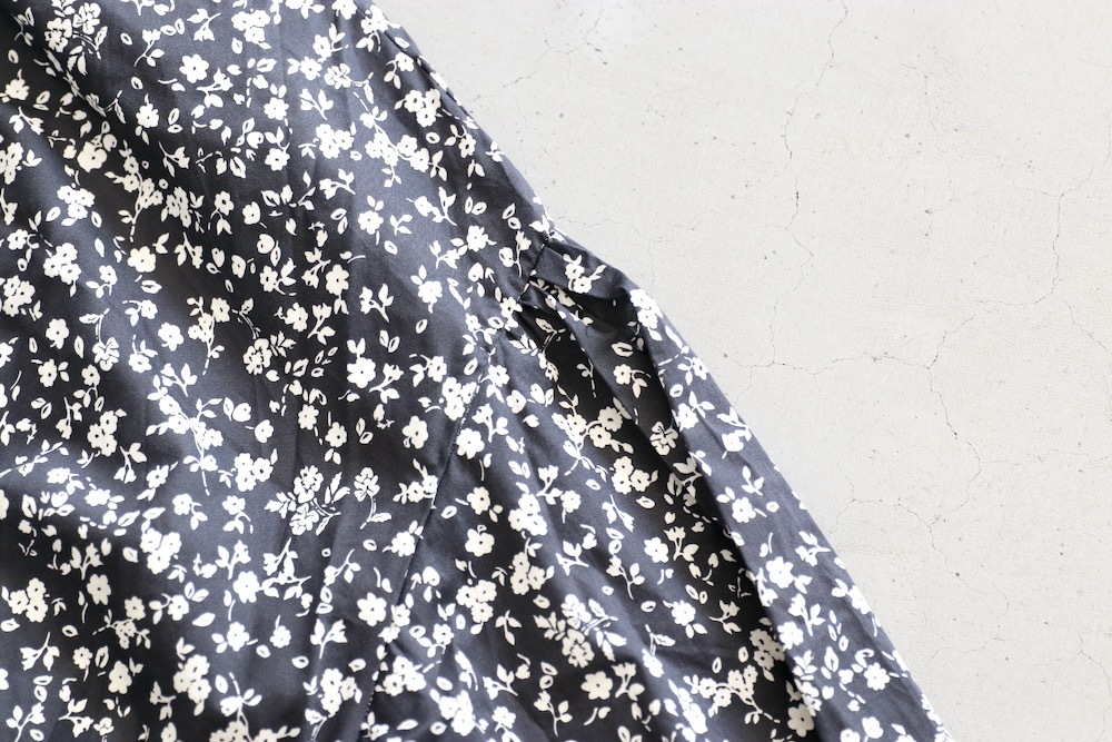 WOMEN'STOUJOURSʥȥ塼ˡClassic Gathered Dress -FLOWER PRINT COTTON STRETCH CLOTH-