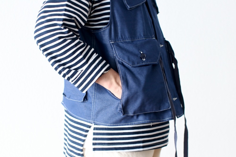 Engineered Garments デニム　ハンティングベスト　サイズM SALE】ENGINEERED GARMENTS（エンジニアード ガーメンツ）