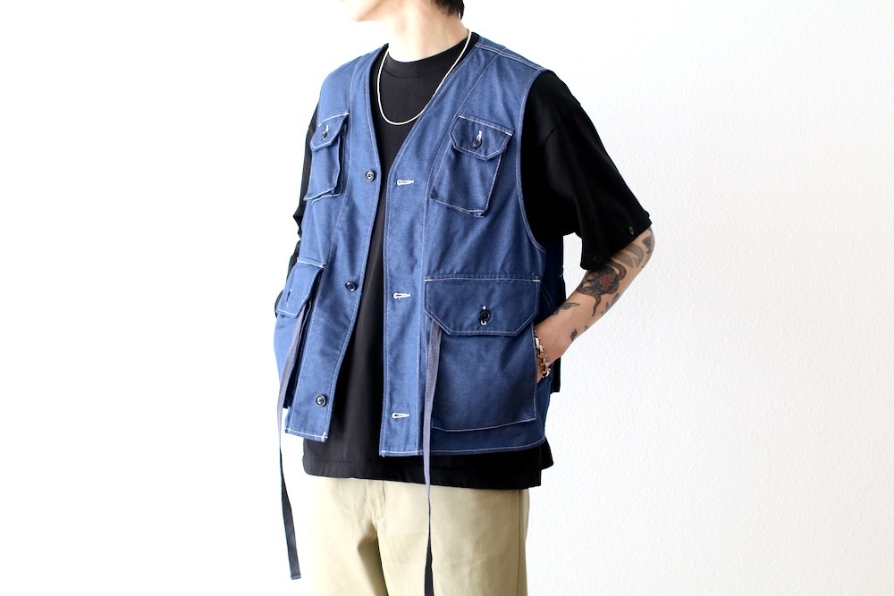 Engineered Garments (���󥸥˥����ɥ�������) "C-1 Vest - CP Denim"