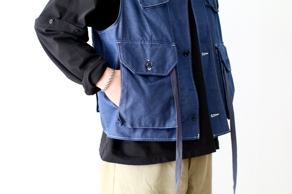 Engineered Garments (���󥸥˥����ɥ�������) "C-1 Vest - CP Denim"