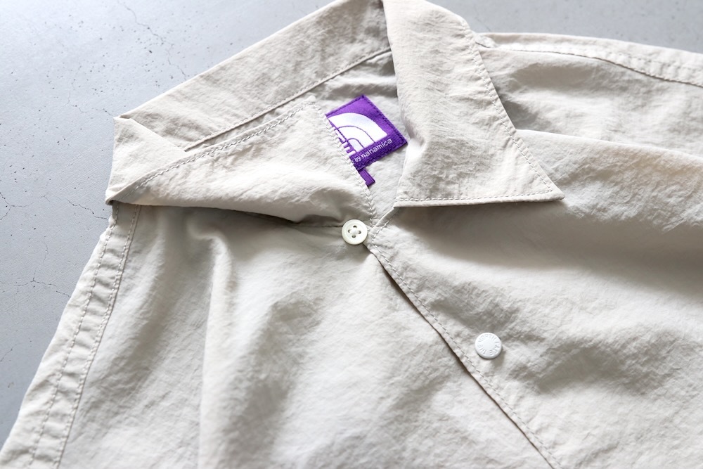 THE NORTH FACE PURPLE LABEL (�� �Ρ��� �ե����� �ѡ��ץ� �졼�٥�) "Nylon Taffeta Field S/S Shirt"