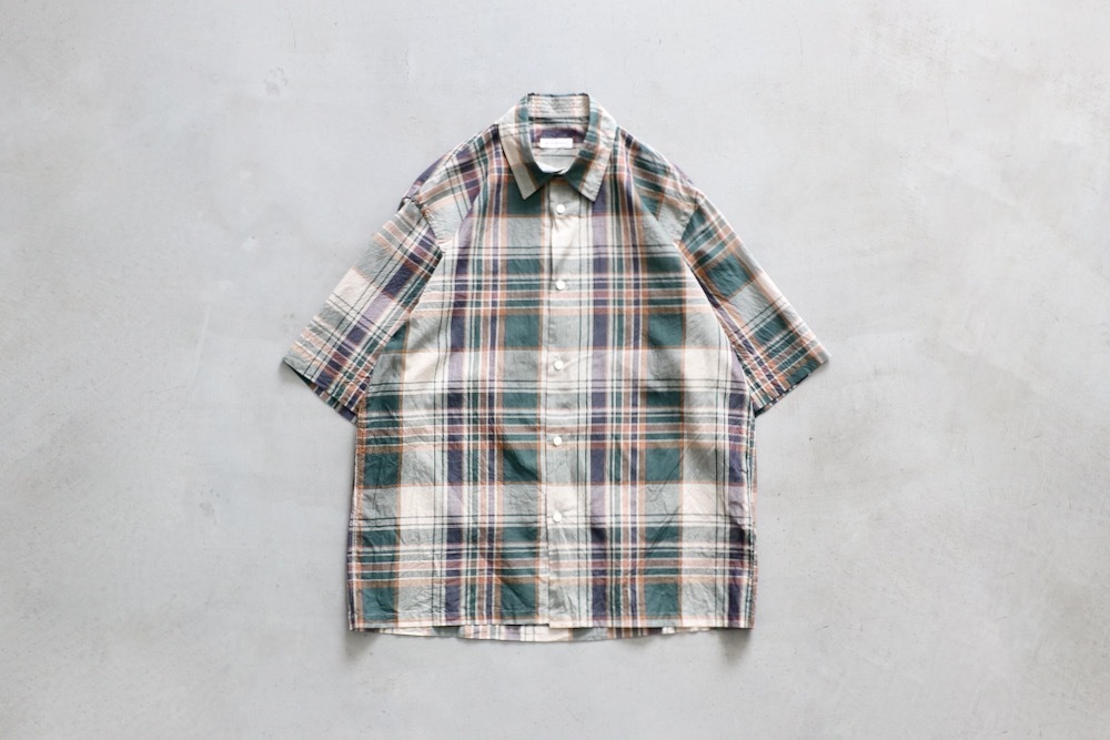 KAPTAIN SUNSHINE(����ץƥ󥵥󥷥㥤��) "Gauze Plaid Plain SS Shirt"