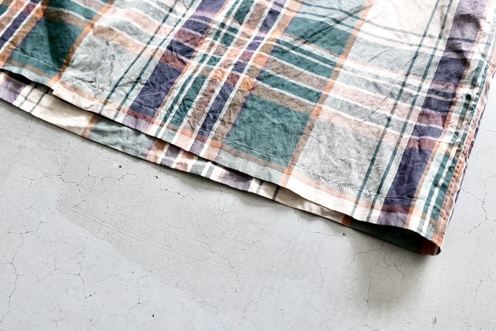 KAPTAIN SUNSHINE(����ץƥ󥵥󥷥㥤��) "Gauze Plaid Plain SS Shirt"