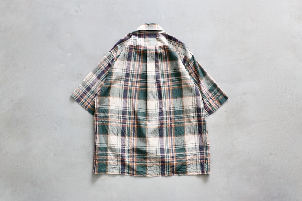 KAPTAIN SUNSHINE(����ץƥ󥵥󥷥㥤��) "Gauze Plaid Plain SS Shirt"