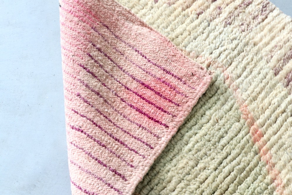 LIGHT YEARS(�饤�� ���䡼��)"MOROCCAN RUG Boujat - �֥���å� W109cm �� H71cm- BJ-191"