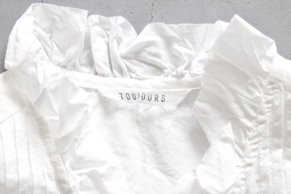 ��WOMEN'S��TOUJOURS�ʥȥ����塼�ˡ�Pin Tuck Ruffle Dress  -FINE YARN COTTON CLOTH-��