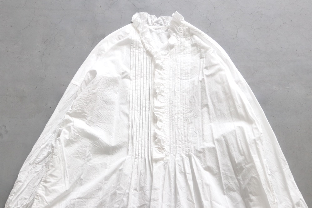 ��WOMEN'S��TOUJOURS�ʥȥ����塼�ˡ�Pin Tuck Ruffle Dress  -FINE YARN COTTON CLOTH-��