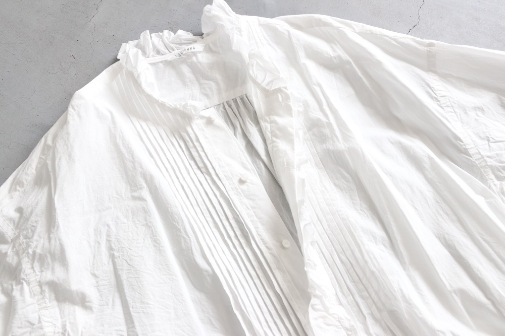 ��WOMEN'S��TOUJOURS�ʥȥ����塼�ˡ�Pin Tuck Ruffle Dress  -FINE YARN COTTON CLOTH-��
