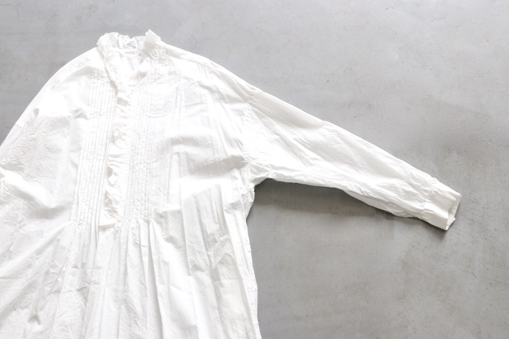 ��WOMEN'S��TOUJOURS�ʥȥ����塼�ˡ�Pin Tuck Ruffle Dress  -FINE YARN COTTON CLOTH-��