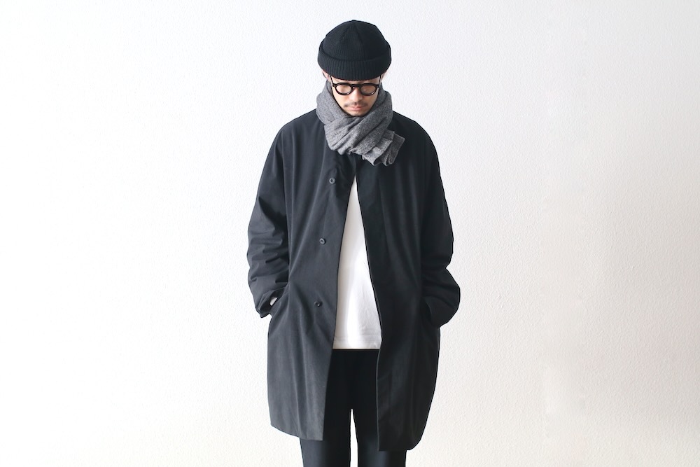 Engineered Garments (󥸥˥ɥ) "Button Shawl -Poly Wool Herringbone"