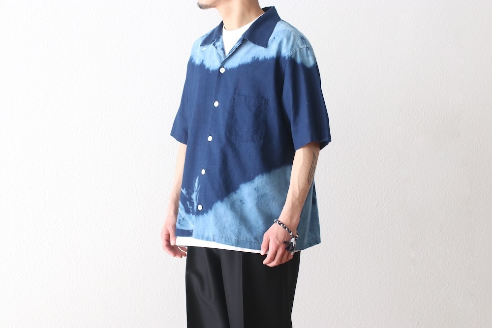 NOMA t.d. Hand Dyed Shirt ペイント柄 L 5% > 10%OFF] NOMA t.d. (ノーマ ティーディー) “Hand Dyed
