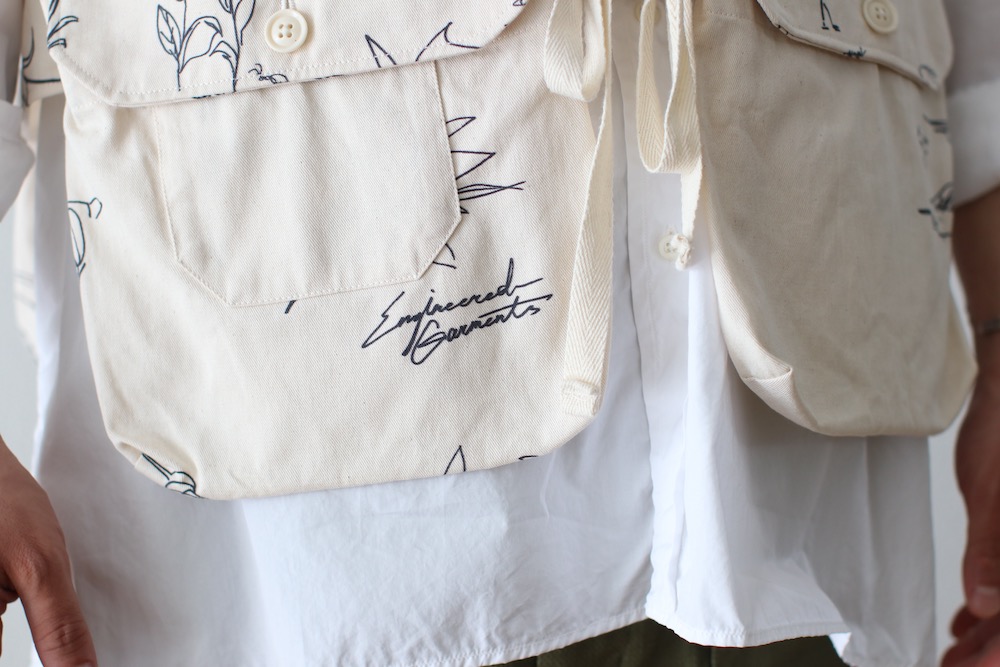 Engineered Garments (���󥸥˥����ɥ�������) "Fowl Vest - Animal Print Flat Twill"