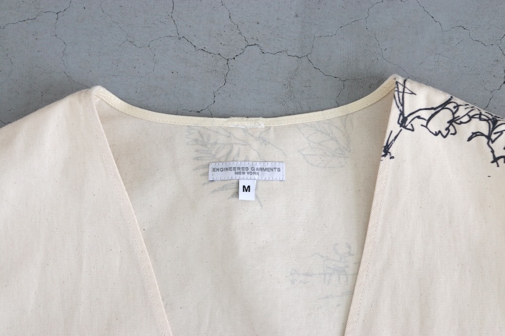Engineered Garments (���󥸥˥����ɥ�������) "Fowl Vest - Animal Print Flat Twill"
