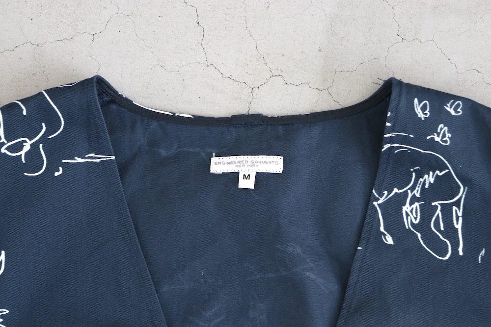 Engineered Garments (���󥸥˥����ɥ�������) "Fowl Vest - Animal Print Flat Twill"