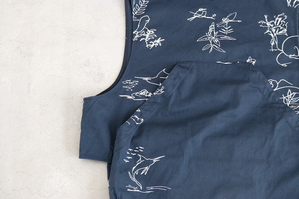 Engineered Garments (���󥸥˥����ɥ�������) "Fowl Vest - Animal Print Flat Twill"