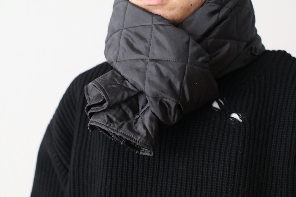 Engineered Garments (���󥸥˥����ɥ�������) "Button Shawl -Polyester Diamond Double Face Quilt"