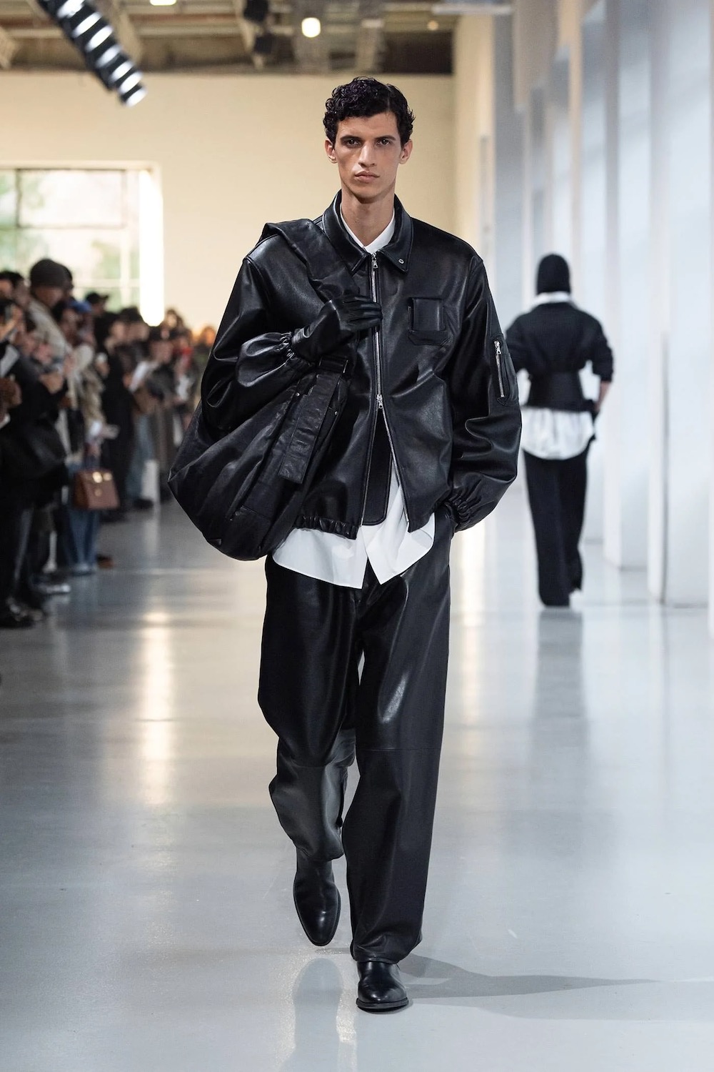 ssstein(���奿����) "SHIRRING HANDLE LEATHER SHOULDER BAG ST.1509"