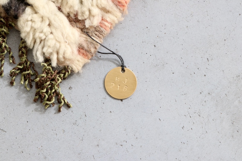 LIGHT YEARS(�饤�� ���䡼��)"MOROCCAN RUG Boujat - �֥���å� W110cm �� H75cm- BJ-216"