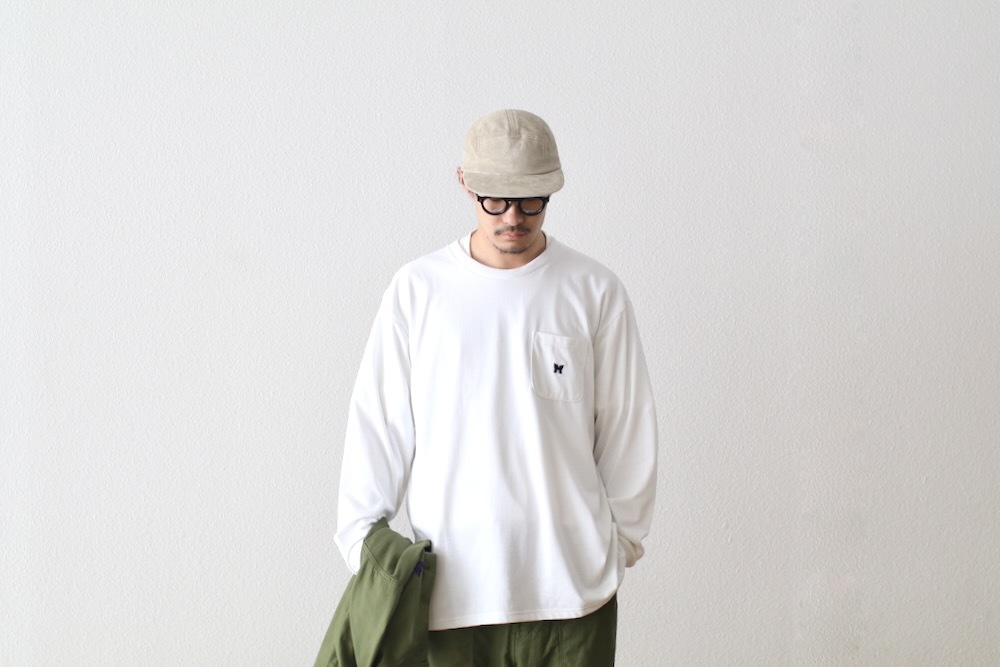 【NEEDLES】L/S Crew Neck Tee Poly Jersey 2色展開 WHITE BLACK NEEDLES】L/S Crew Neck Tee Poly Jersey 2色展開 WHITE BLACK