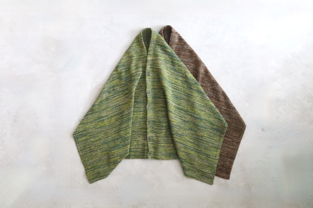 Engineered Garments (󥸥˥ɥ) "Button Shawl -Poly Wool Melange Knit"