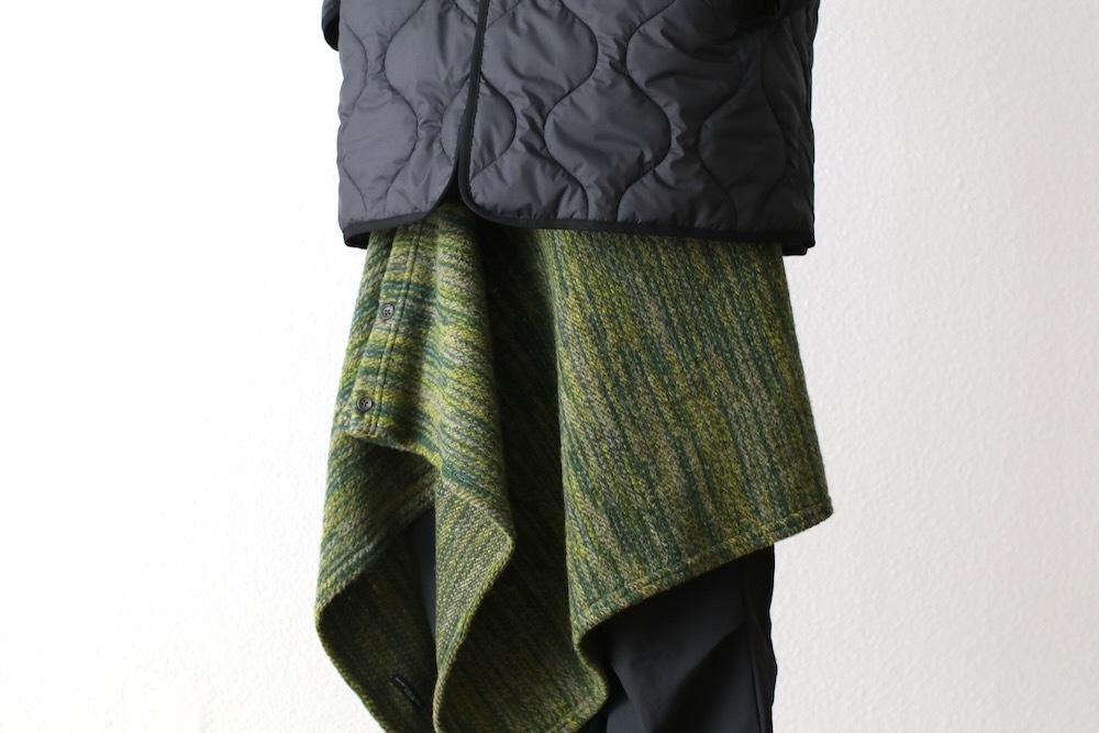 Engineered Garments (󥸥˥ɥ) "Button Shawl -Poly Wool Melange Knit"