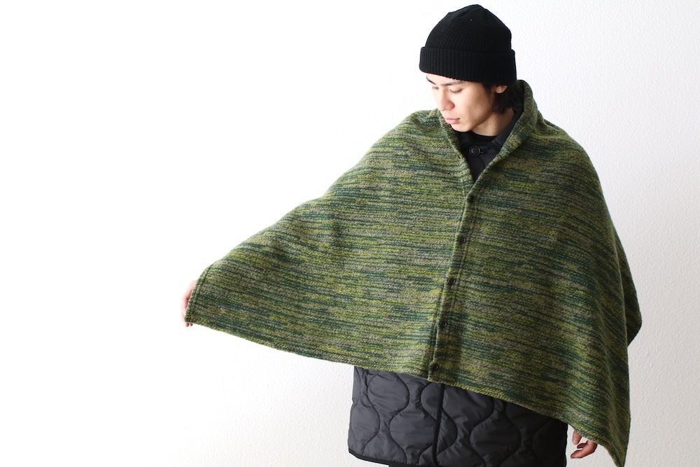 Engineered Garments (󥸥˥ɥ) "Button Shawl -Poly Wool Melange Knit"