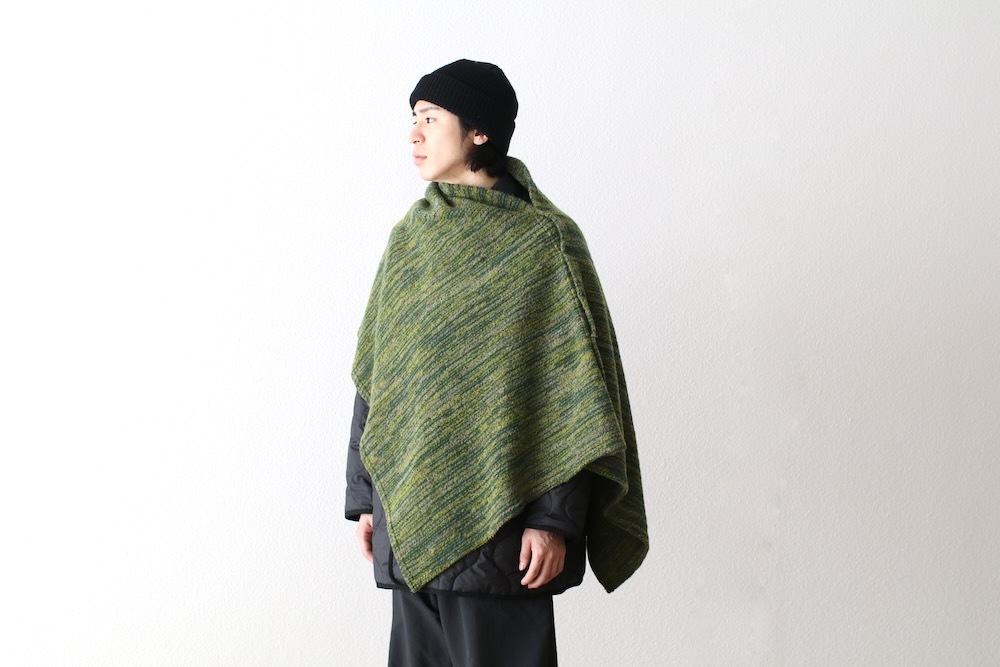Engineered Garments (󥸥˥ɥ) "Button Shawl -Poly Wool Melange Knit"
