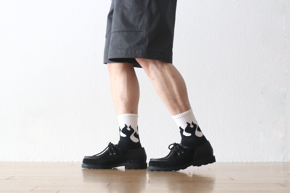 ں١JAPAN made SOCKS(ѥ ᥤ å) "Pile Socks - Flames"